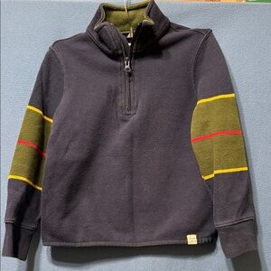 Stylish Blue and Green Zip-Up Sweater for Kids